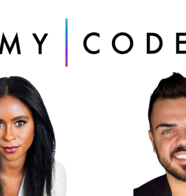 Pictured above (from left to right): Alexandra Kennedy, EVP, commercial strategy, My Code; and Gerry Ramirez, general manager, H Code and VP of partnership development, My Code.